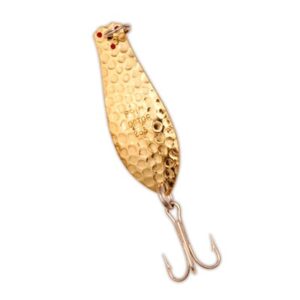 Premium Doctor Spoon with Red LazerSharp Hooks in (PM403) Hammered Copper -  Yellow Bird Fishing Products