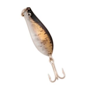Doctor Spoon in (301) Nickel / Chartreuse - Yellow Bird Fishing Products