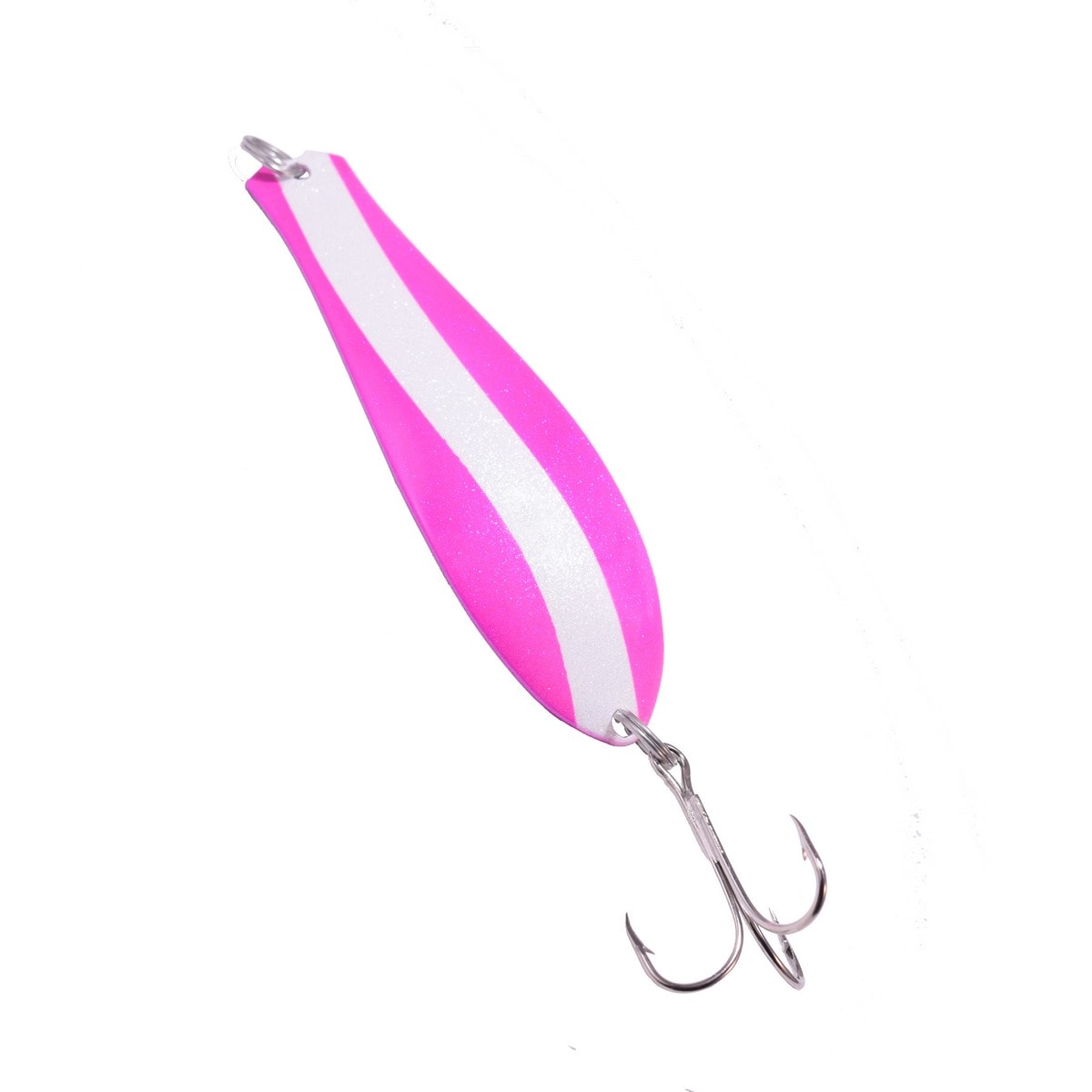 Doctor Spoon in (38) Pink / White Swirl - Yellow Bird Fishing Products